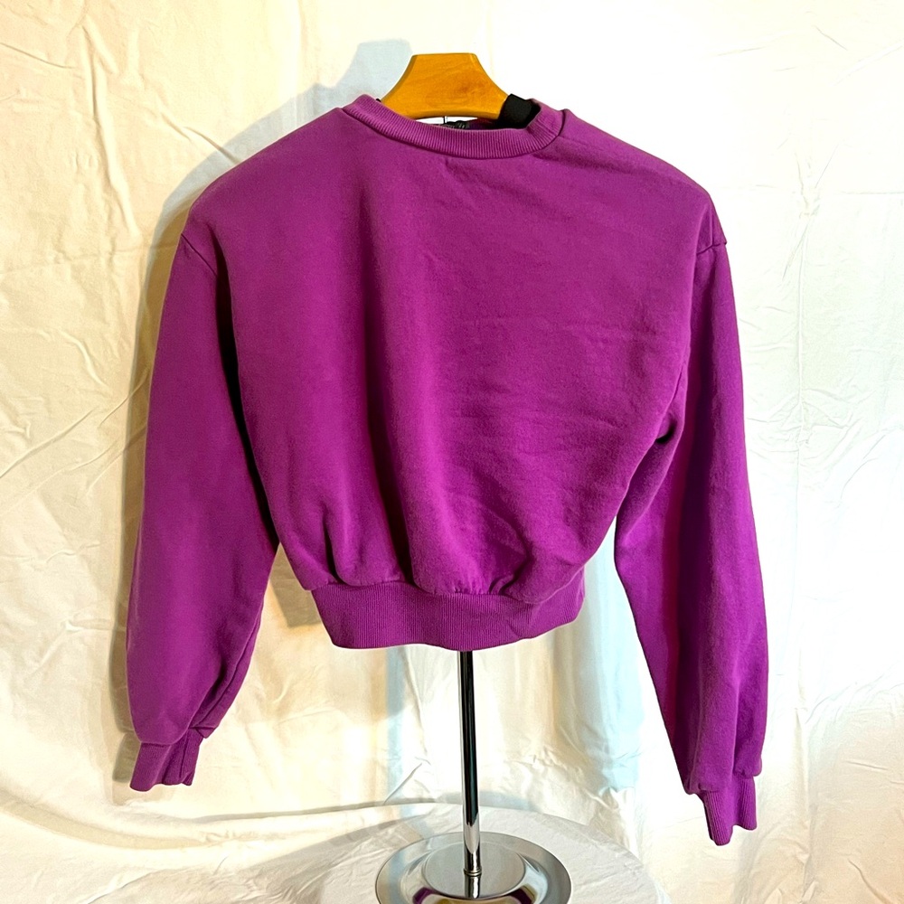 Wild Fable XS Purple Cropped Sweatshirt